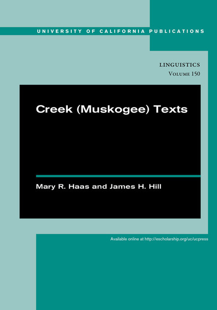 Creek (muskogee) Texts