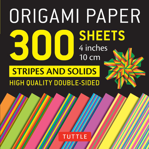 Origami Paper 300 sheets Stripes and Solids 4" (10 cm) Origami Paper 300 sheets Stripes and Solids 4" (10 cm)