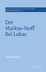 Der Markus-Stoff Bei Lukas