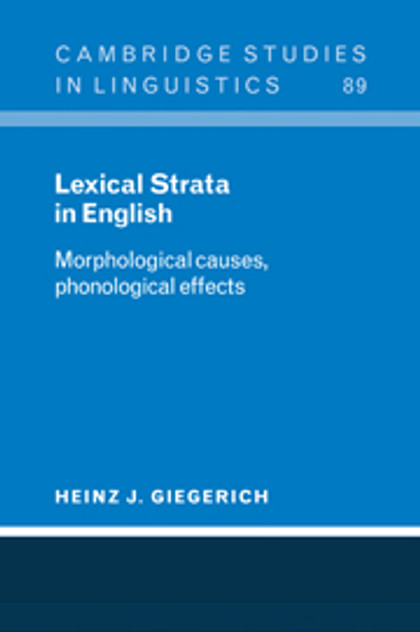 Lexical Strata in English