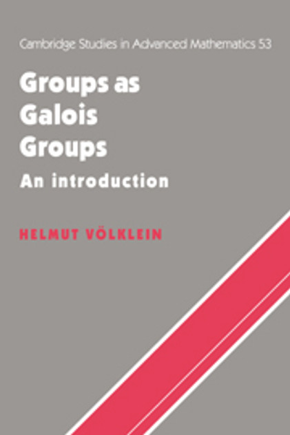 Groups as Galois Groups Groups as Galois Groups