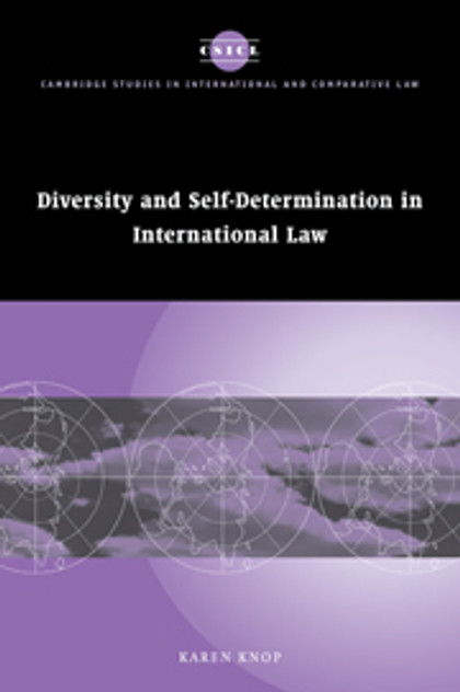 Diversity and Self-Determination in International Law Diversity and Self-Determination in International Law