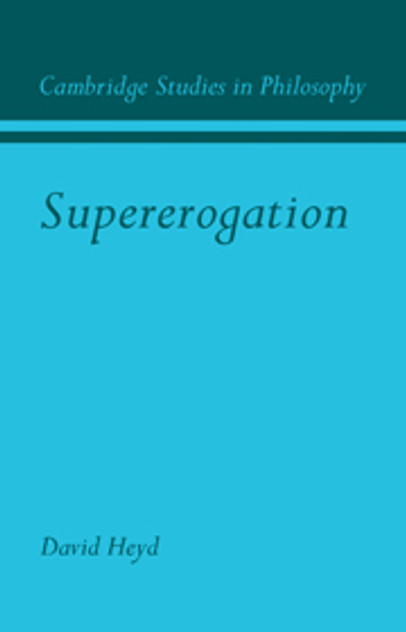 Supererogation Supererogation