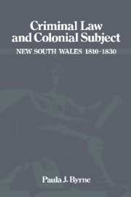 Criminal Law and Colonial Subject Criminal Law and Colonial Subject
