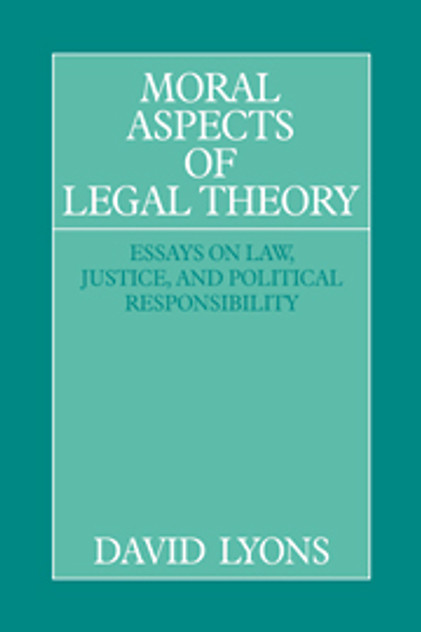 Moral Aspects of Legal Theory Moral Aspects of Legal Theory