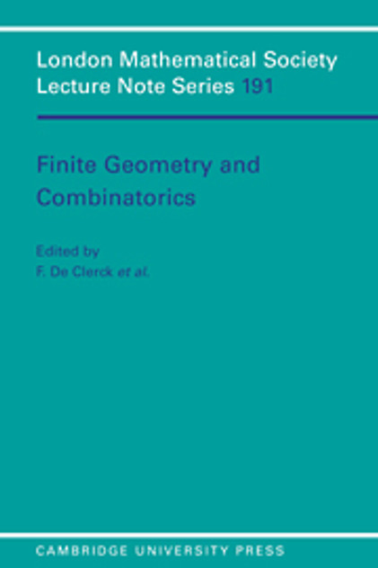 Finite Geometries and Combinatorics