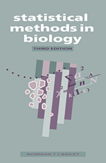 Statistical Methods in Biology Statistical Methods in Biology