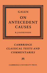 Galen: On Antecedent Causes