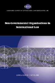 Non-Governmental Organisations in International Law