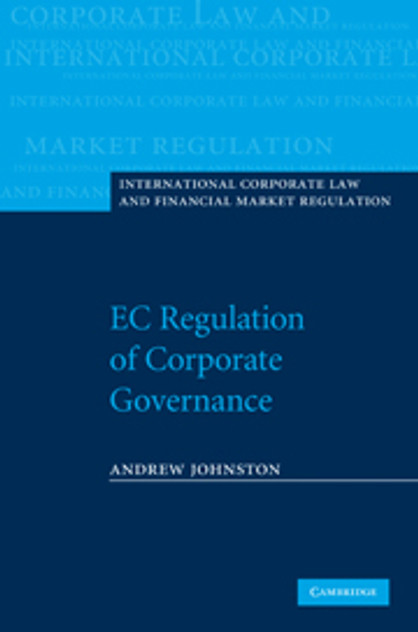EC Regulation of Corporate Governance EC Regulation of Corporate Governance