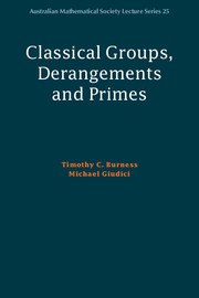 Classical Groups, Derangements and Primes