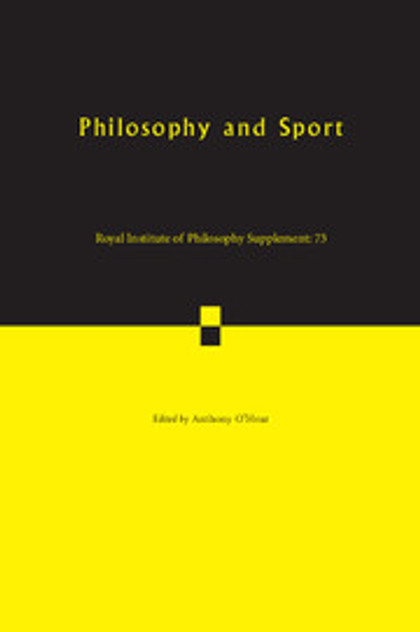 Philosophy and Sport Philosophy and Sport