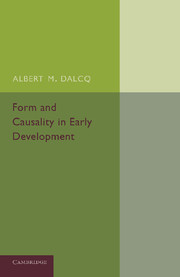 Form and Causality in Early Development