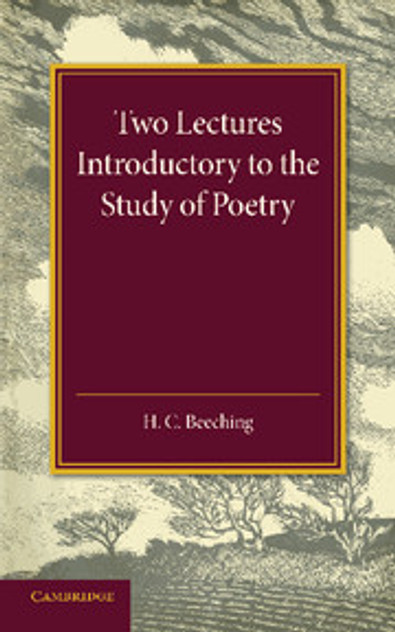 Two Lectures Introductory to the Study of Poetry Two Lectures Introductory to the Study of Poetry