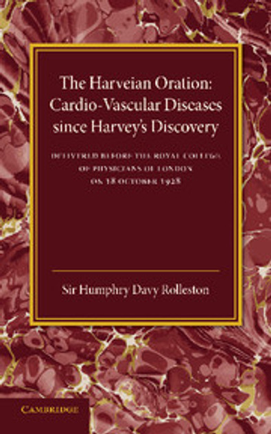 Cardio-Vascular Diseases since Harvey's Discovery Cardio-Vascular Diseases since Harvey's Discovery