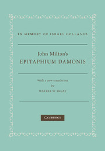 John Milton's Epitaphium Damonis John Milton's Epitaphium Damonis