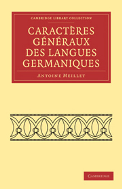 Caract&#232;res g&#233;n&#233;raux des langues germaniques