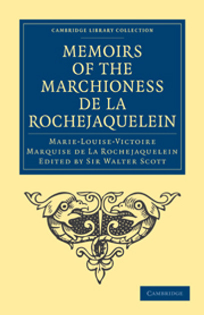 Memoirs of the Marchioness de La Rochejaquelein Memoirs of the Marchioness de La Rochejaquelein