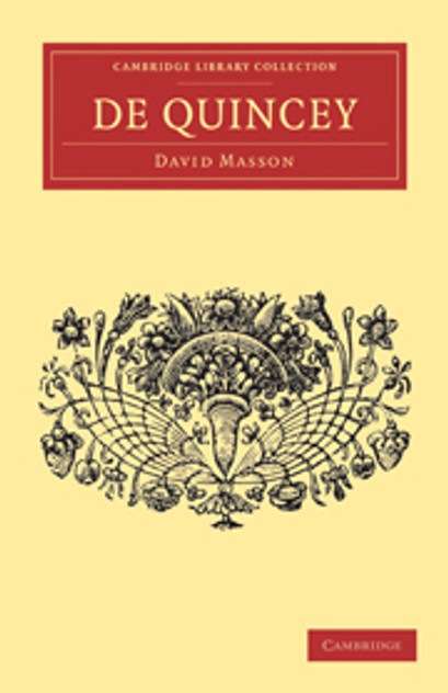De Quincey De Quincey