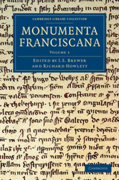 Monumenta Franciscana Monumenta Franciscana