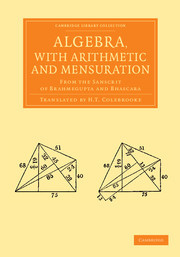 Algebra, with Arithmetic and Mensuration