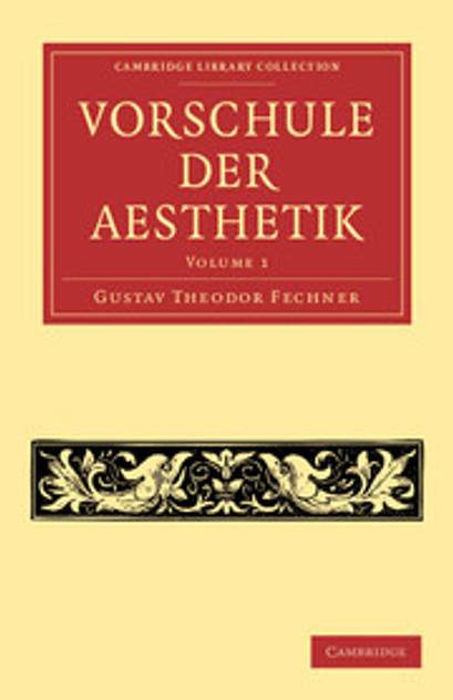 Vorschule der Aesthetik Vorschule der Aesthetik