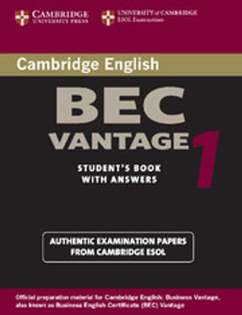 Cambridge BEC Vantage 1 Cambridge BEC Vantage 1