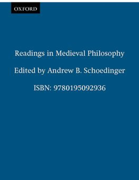 Readings in Medieval Philosophy Readings in Medieval Philosophy