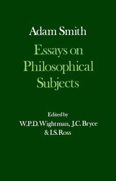 Essays on Philosophical Subjects Essays on Philosophical Subjects