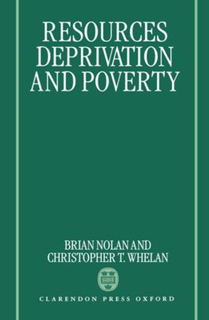 Resources, Deprivation, and Poverty Resources, Deprivation, and Poverty