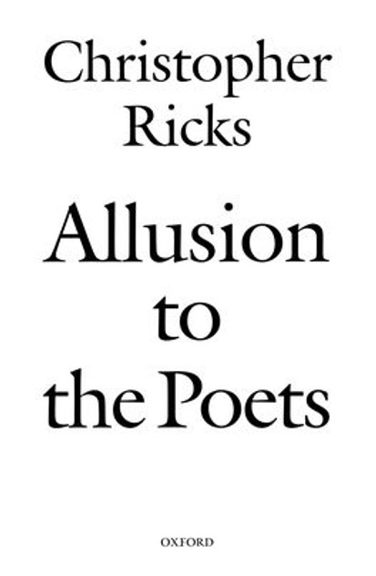 Allusion to the Poets Allusion to the Poets