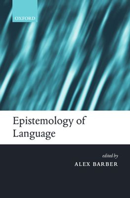 Epistemology of Language Epistemology of Language