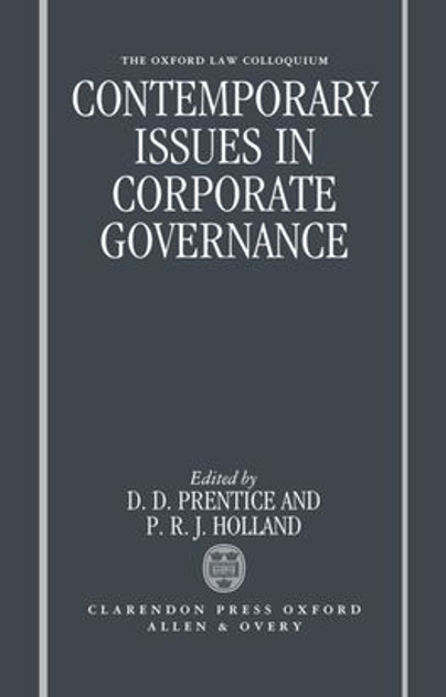 Contemporary Issues in Corporate Governance Contemporary Issues in Corporate Governance