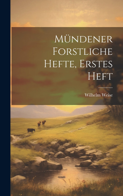 Mündener Forstliche Hefte, Erstes Heft Mündener Forstliche Hefte, Erstes Heft