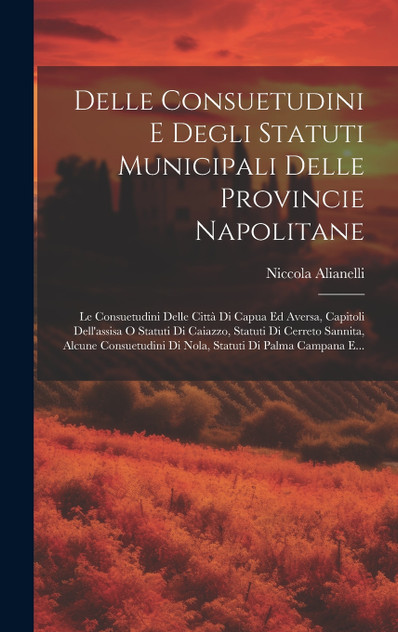 Delle Consuetudini E Degli Statuti Municipali Delle Provincie Napolitane Delle Consuetudini E Degli Statuti Municipali Delle Provincie Napolitane