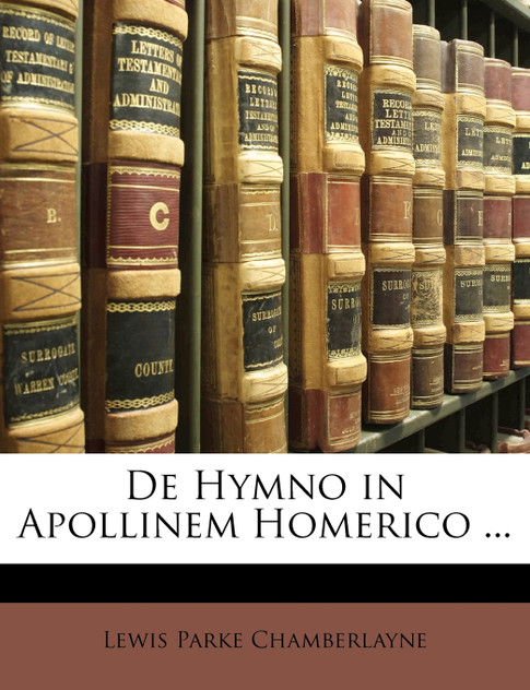 De Hymno in Apollinem Homerico ... De Hymno in Apollinem Homerico ...