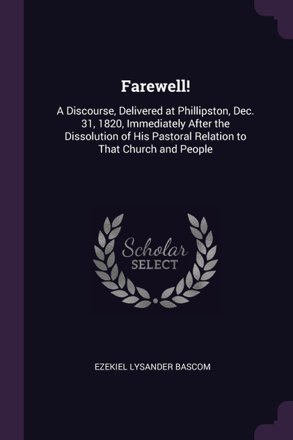 Farewell! Farewell!