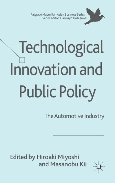 Technological Innovation and Public Policy Technological Innovation and Public Policy