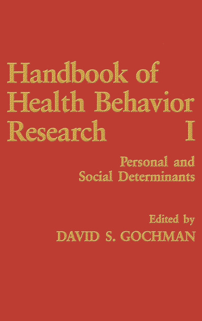 Handbook of Health Behavior Research I Handbook of Health Behavior Research I