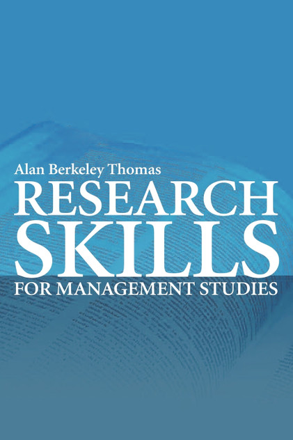 Research Skills for Management Studies Research Skills for Management Studies