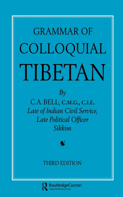 Grammar of Colloquial Tibetan Grammar of Colloquial Tibetan