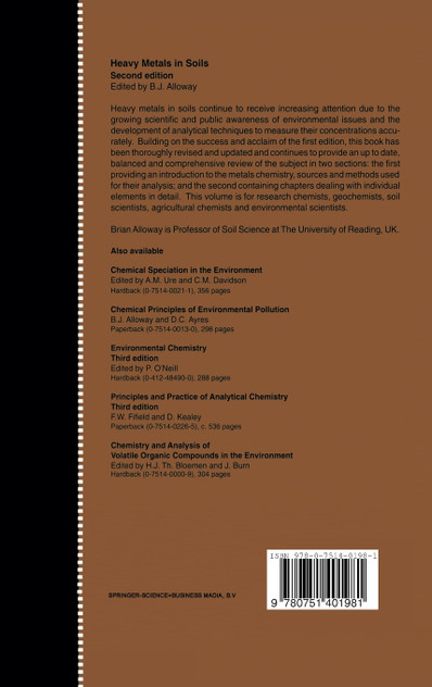Heavy Metals in Soils