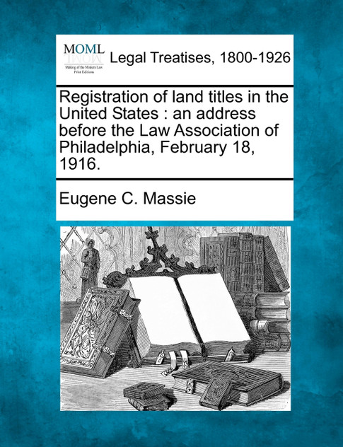 Registration of land titles in the United States Registration of land titles in the United States