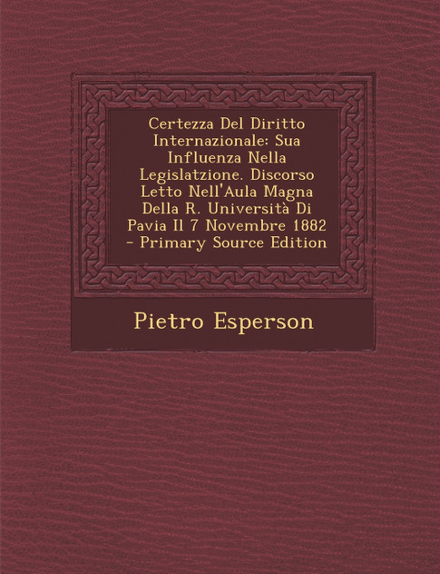 Certezza Del Diritto Internazionale Certezza Del Diritto Internazionale