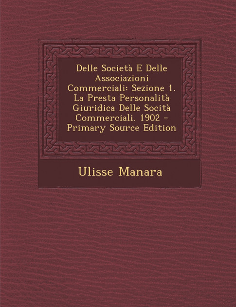 Delle Società E Delle Associazioni Commerciali Delle Società E Delle Associazioni Commerciali