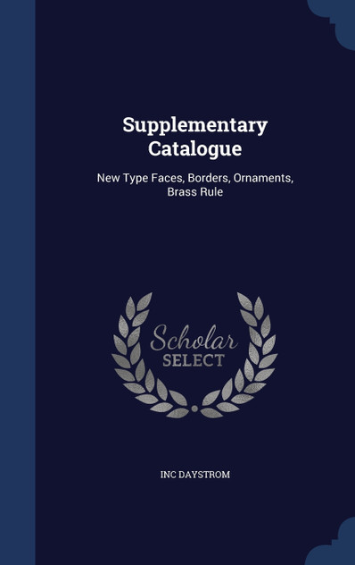 Supplementary Catalogue Supplementary Catalogue