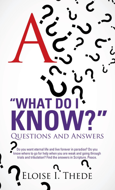 "What Do I Know?" "What Do I Know?"