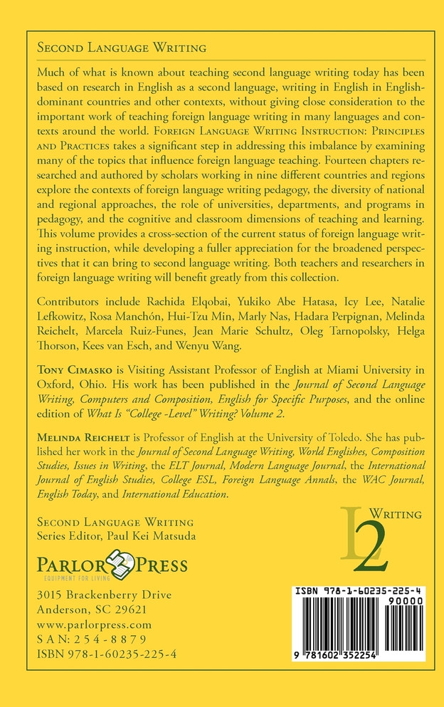 Foreign Language Writing Instruction