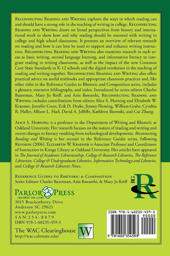 Reconnecting Reading and Writing
