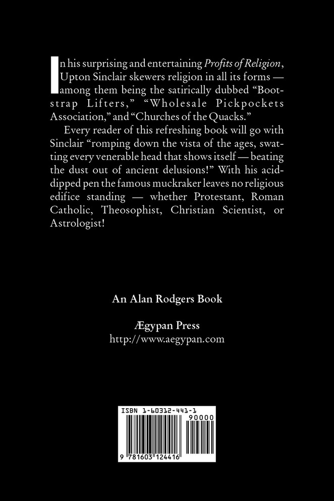 The Profits of Religion by Upton Sinclair, Fiction, Classics, Literary